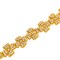 2 Yards Emmaline’s Four Petal Flower Rhinestone Trim with Iron On Backing Gold 1.5 inch Wide